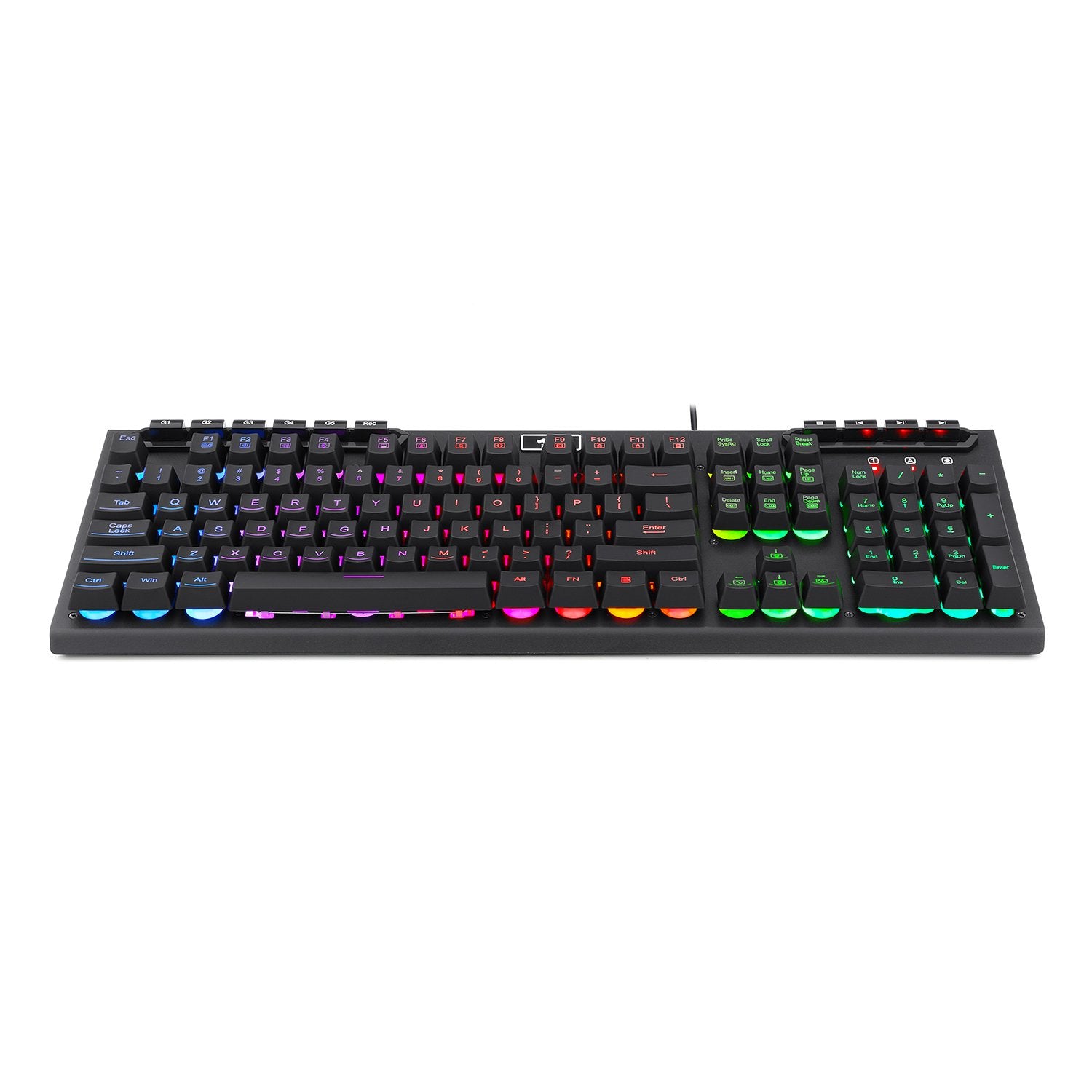 REDRAGON K513 RGB Membrane Gaming Keyboard, Standard 104 Keys Linear Mechanical