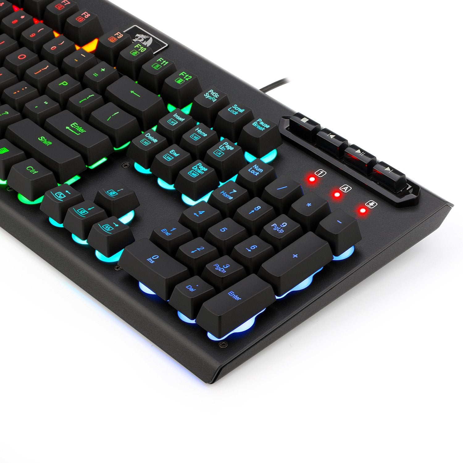 REDRAGON K513 RGB Membrane Gaming Keyboard, Standard 104 Keys Linear Mechanical