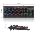 REDRAGON K513 RGB Membrane Gaming Keyboard, Standard 104 Keys Linear Mechanical