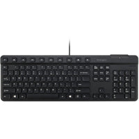 Kensington K55115US Keyboard - Cable Connectivity - Black