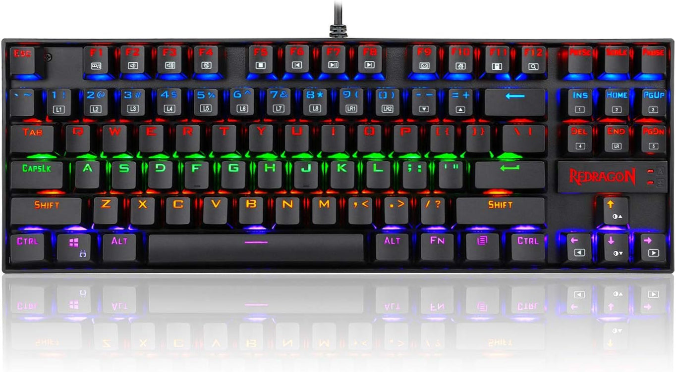 REDRAGON K552-R - Keyboard - kumara rainbow, gaming, mechanical - backlit - USB