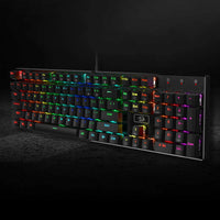 REDRAGON K556RGB - Keyboard - mechanical gaming, 104 keys - backlit - USB