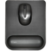 Kensington K55888WW ErgoSoft Wrist Rest Mouse Pad - Gel - Black