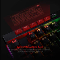 REDRAGON K580RGB Vata RGB - Keyboard - backlit - USB - key switch: Outemu Blue