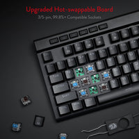 REDRAGON K580RGB Vata RGB - Keyboard - backlit - USB - key switch: Outemu Blue