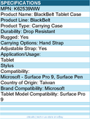 Kensington K62539WW BlackBelt Tablet Case - For Microsoft - Surface Pro 9