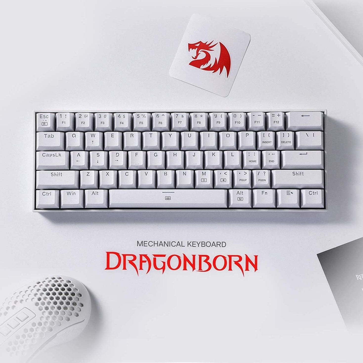 REDRAGON K630 BLUE SWITCH Dragonborn 60% Wired RGB Gaming Keyboard