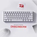 REDRAGON K630 BROWN SWITCH Dragonborn 60% Wired RGB Gaming Keyboard - White