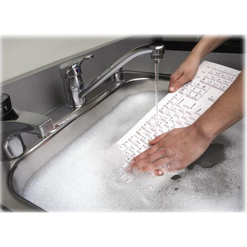 Kensington K64406US Washable USB/PS2 Keyboard - USB, PS/2 - 104 Keys
