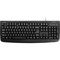 Kensington K64407US Pro Fit Washable Keyboard - PS/2, USB - 104 Keys - Black