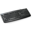Kensington K64407US Pro Fit Washable Keyboard - PS/2, USB - 104 Keys - Black