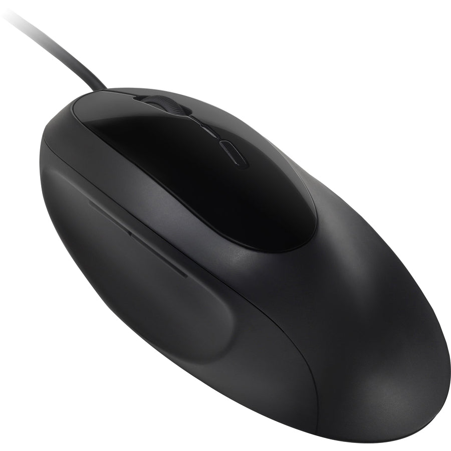 Kensington K75403WW Pro Fit Ergo Wired Mouse - USB - 3200 dpi - 5 Button - Black