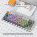 REDRAGON K652 BROWN SWITCH 75% Wireless RGB Mechanical Keyboard, Tri-Mode 84 Key