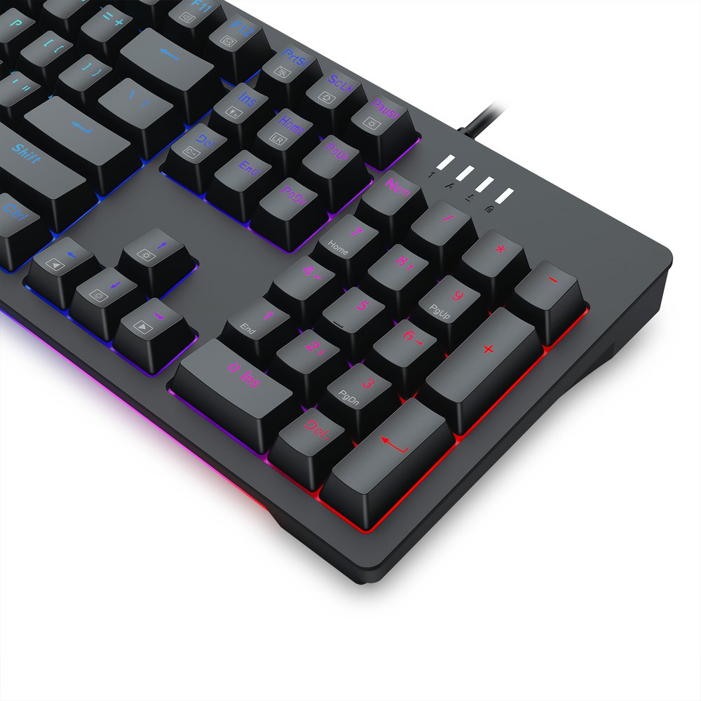 REDRAGON K679 RGB Gaming Keyboard, 104 Keys wired Mechanical - d Absorbing Foams