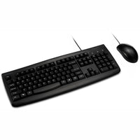 Kensington K70316US Pro Fit Washable Wired Desktop - Keyboard & Mouse