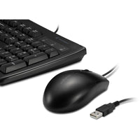 Kensington K70316US Pro Fit Washable Wired Desktop - Keyboard & Mouse