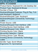Kensington K72436AM Keyboard and Mouse - USB Cable Keyboard - 104 Key - Black