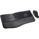 Kensington K75406US Pro Fit Ergo Wireless Keyboard and Mouse - Black