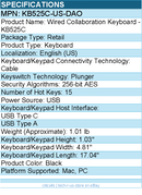 Dell KB525C-US-DAO Wired Collaboration Keyboard - KB525C - Black