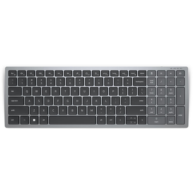 Dell KB740-GY-R-US Keyboard - Wireless Connectivity - USB - Scissors Keyswitch