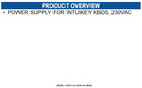 Bosch KBD-220PS Power Supply for Intuikey Kbds, 230VAC
