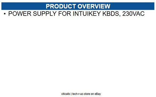Bosch KBD-220PS Power Supply for Intuikey Kbds, 230VAC
