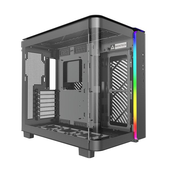 Montech KING 95 (B) Dual-Chamber ATX Mid-Tower PC Gaming Case, High-Airflow