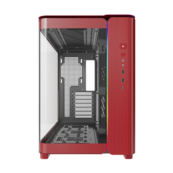 Montech KING 95 (RED) Dual-Chamber ATX Mid-Tower PC Gaming Case, High-Airflow