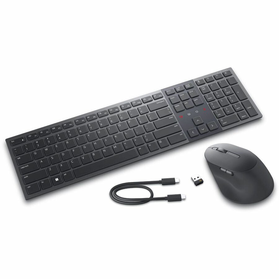 Dell KM900-GR-US Premier KM900 Keyboard and Mouse - Wireless - Bluetooth/RF