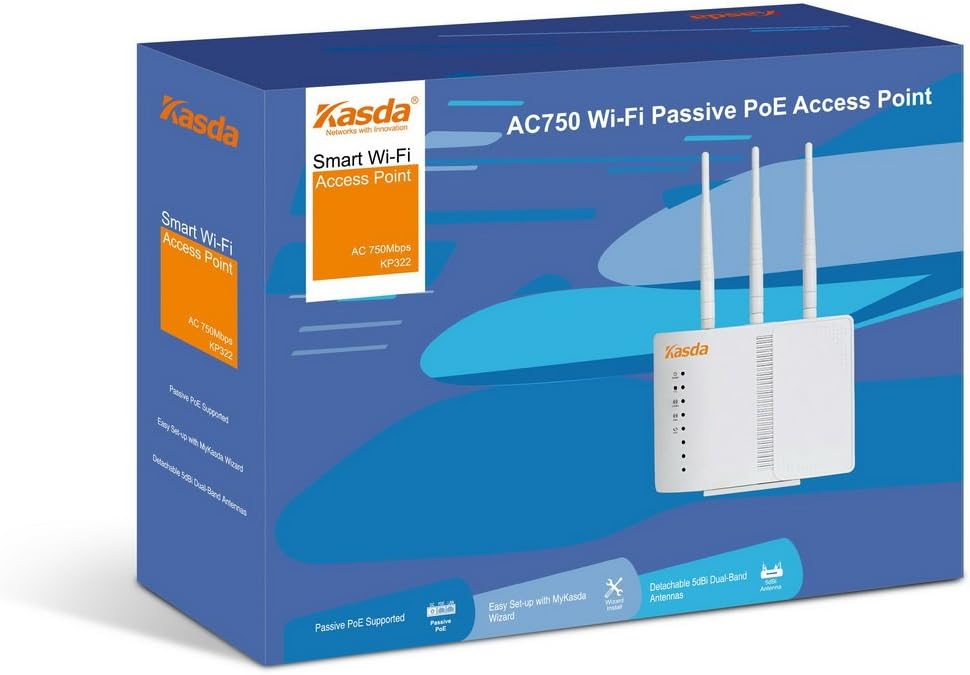 Kasda KP322 - Wireless access point - Wi-Fi 5 - 2.4 GHz, 5 GHz