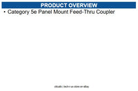 Signamax KRJ45/5S Category 5e Panel Mount Feed-Thru Coupler