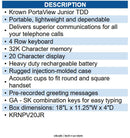 CompuTTY KRN-PV20JR Krown PortaView Junior