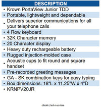 CompuTTY KRN-PV20JR Krown PortaView Junior