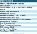 Kingston KSM56R46BD4PMI-96MBI 96GB DDR5 SDRAM Memory Module
