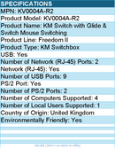 Black Box KV0004A-R2 KM Switch with Glide & Switch Mouse Switching