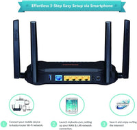 Kasda KW6516 LinkSmart - Wireless router - 4-port switch - GigE - Wi-Fi 5