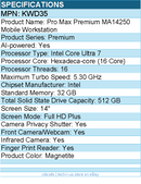 Dell KWD35 Pro Max Premium MA14250 14" Mobile Workstation - Full HD Plus