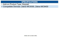 Zebra KYPD-MC9329NMR-01 keyboard Mobile Computer