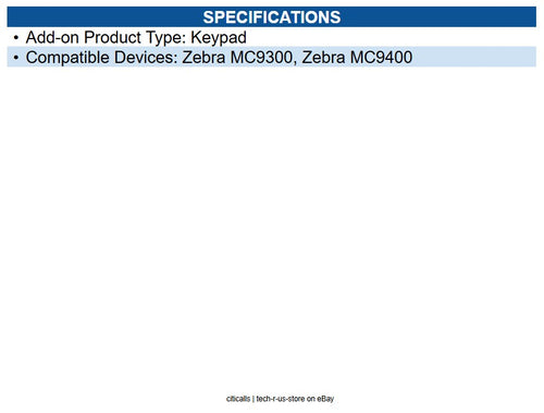 Zebra KYPD-MC9358ANR-01 MC93 58 Key Keypad (1)