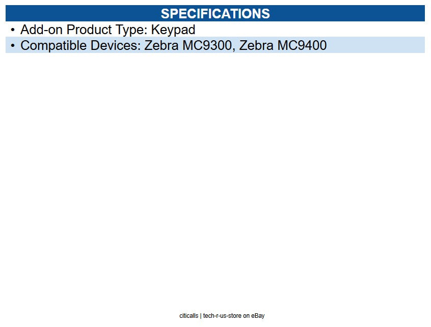 Zebra KYPD-MC9358ANR-01 MC93 58 Key Keypad (1)