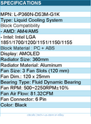 TRYX L-P360N-DS3M-G1K Fan - PANORAMA 360 AIO Liquid Cooler Black Retail