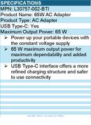 BTI L30757-002-BTI 65W TYPE-C AC ADAPTER - Compatible OEM: L30757-002
