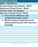 HPI L39754-013 AC Adapter - 90 W Maximum Output Power - Black