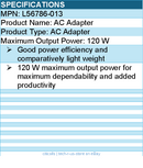 HPI L56786-013 AC Adapter - 120 W Maximum Output Power