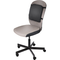 Kensington L82025F Memory Foam Back Rest - Black - 1 Each