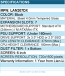 Lian-Li LAN207DX LANCOOL 207 DIGITAL BLACK Mid Tower - Computer Case