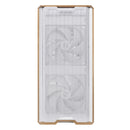 Lian-Li LAN217W Computer Case -mid-tower Steel 4mm TG Wood White Retail