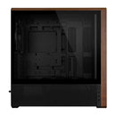 Lian-Li LAN217X Computer Case - mid-tower Steel 4mm TG Wood Black Retail