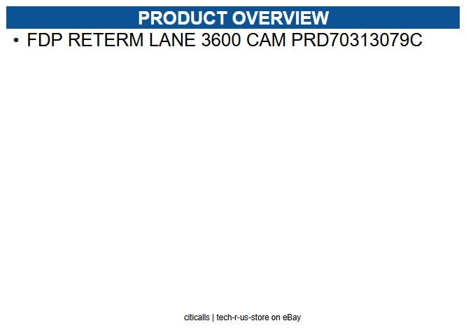 Ingenico LAN360-USSCN28A FDP RETERM LANE 3600 CAM PRD70313079C
