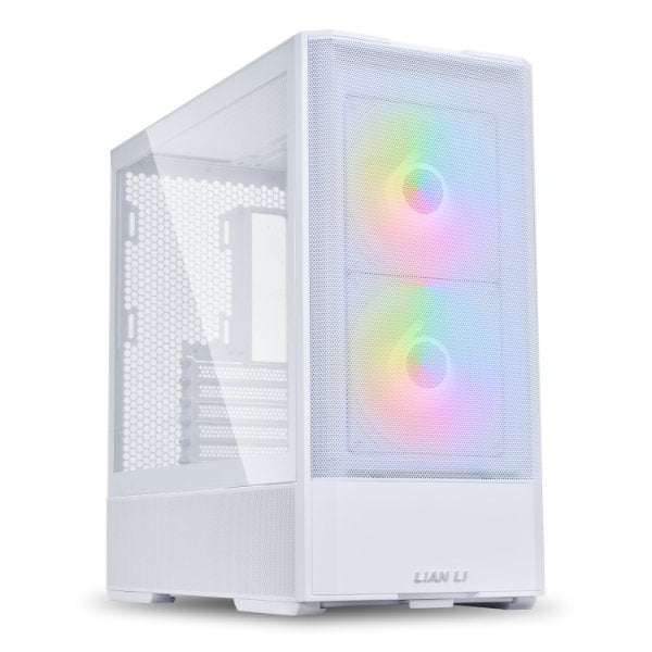 Lian-Li LANCOOL 207 White Computer Case - Mid Tower TG 2x3.5HDD or 2.5SSD White